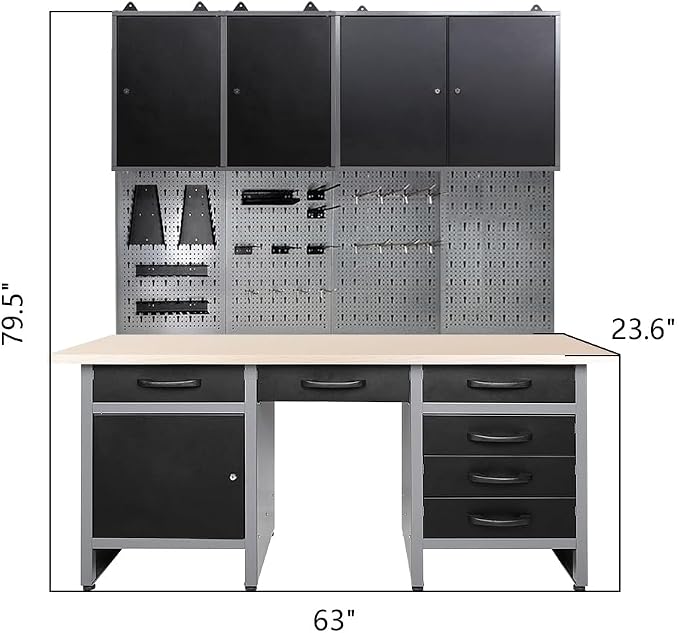 JZD Metal Garage Cabinet Combo Set - Image 2