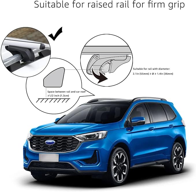 Amazon Basics Cross Rail Roof Rack, 52 inches, Fits up to 46" Spans between - Image 6