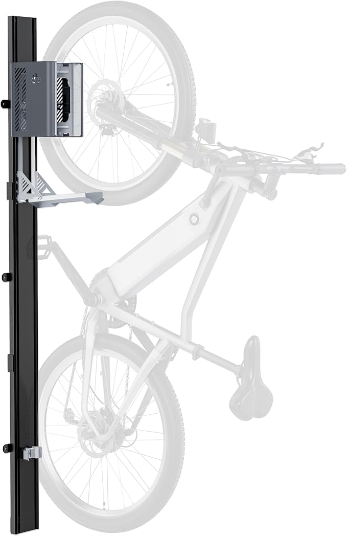 monTEK Automatic Lift EBike Rack – Fits 24-29" Tires, Heavy-Duty Vertical Wall by monTEK