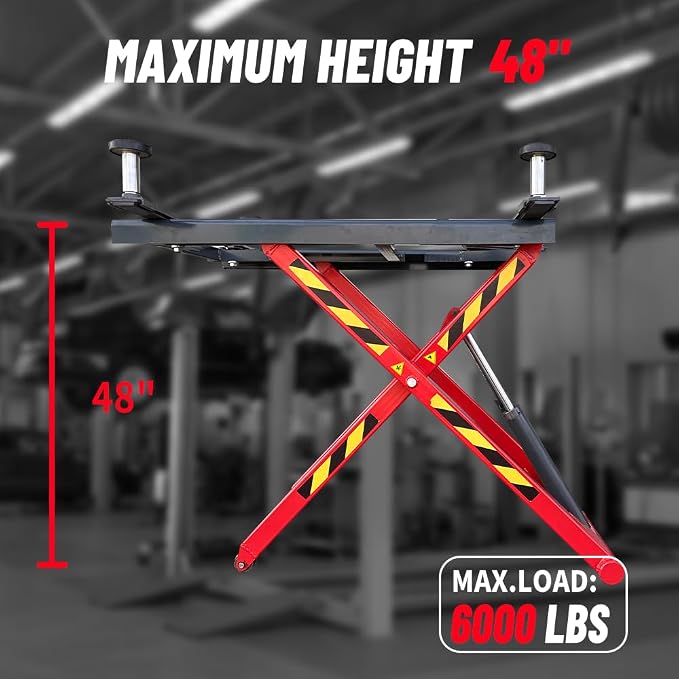 Portable Mid Rise Scissor Lift 6000LBS Lifting Capacity AK-X66 MAX. Lifting - Image 4