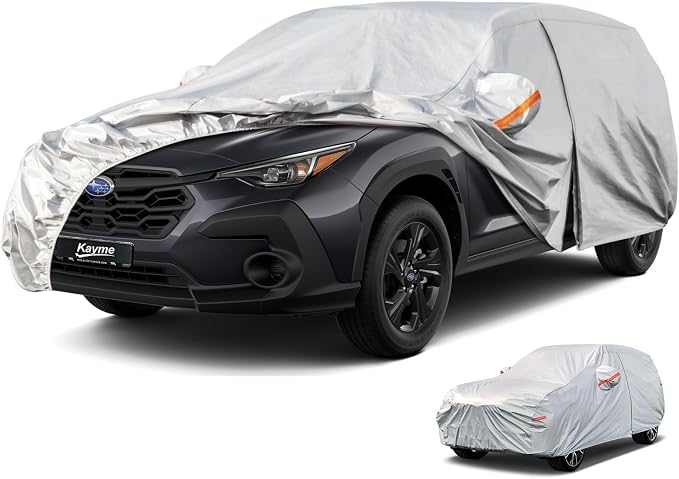 Kayme 6 Layers SUV Car Cover Waterproof All Weather, Outdoor Full SUV Cover by kayme
