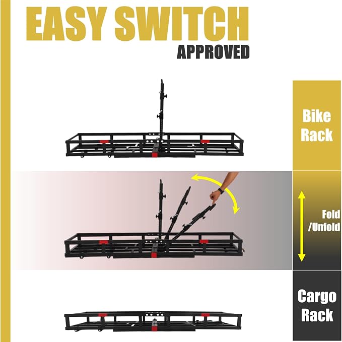 Hitch-Mount Bike Rack for Ebike Heavy-Duty - Image 5