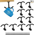 10 Pcs Zinc Alloy Ceiling Double Hook Cabinet Wardrobe Coat Towel Hat Hook by FanSiVoKe