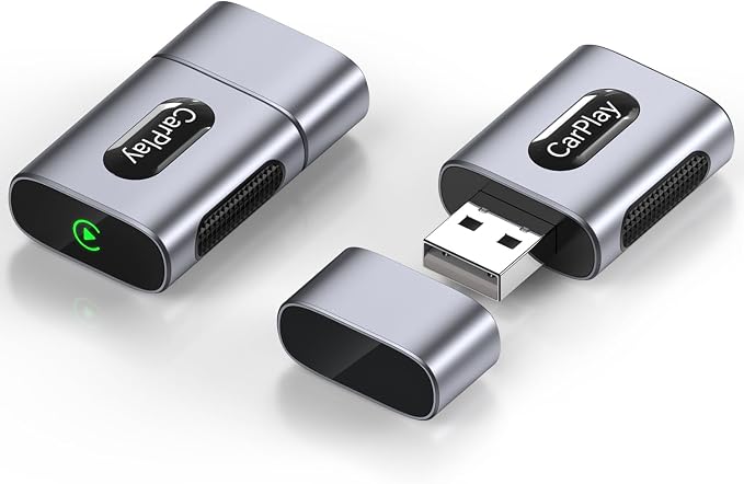 Wireless CarPlay Adapter for iPhone, 3X Faster Auto-Connect, No Lag, Plug & Play by Unknown