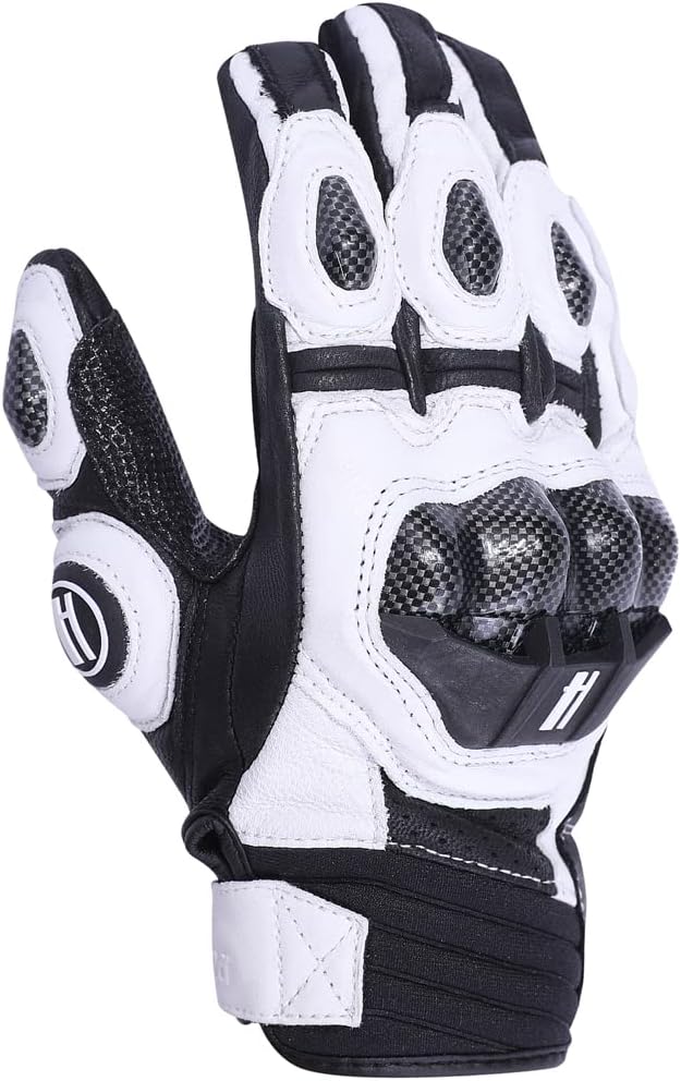 Harssidanzar Breathable Leather Motorcycle Gloves Touchscreen - Image 4