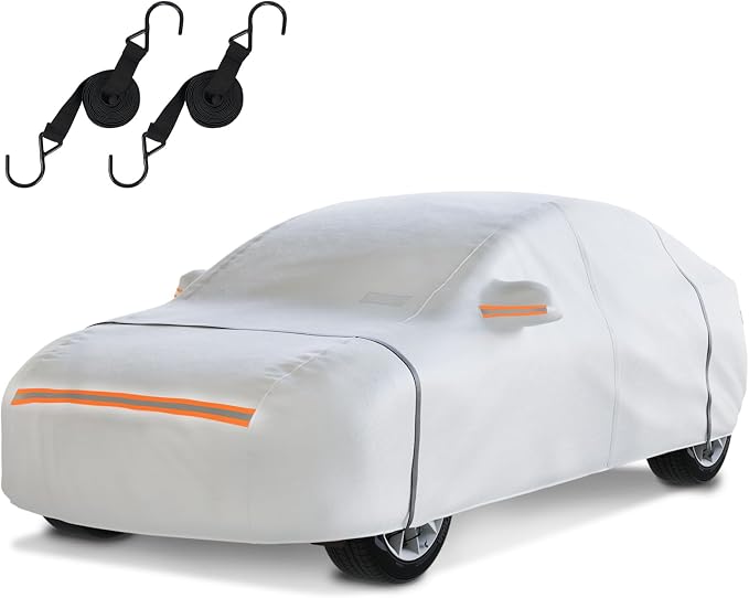 Waterproof Hatchback Car Cover: 6-Layer Protection from Rain, UV & Dust by TATATOO