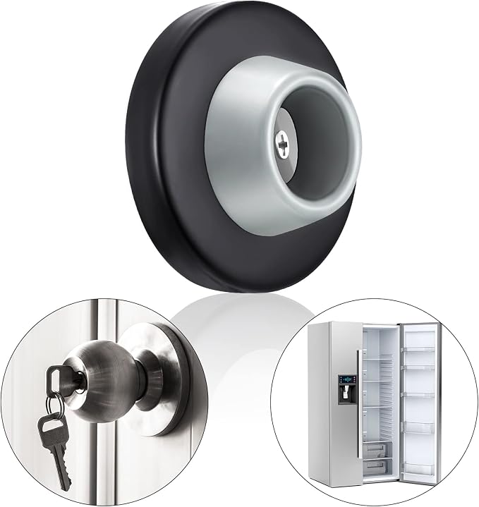 Blulu Concave Wall Door Stopper Door Bumper Stainless Steel Wall Protector - Image 6