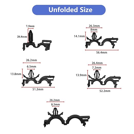 150pcs Wire Loom Clips Car Automotive Harness Routing Clips Assortment Kits - Image 5