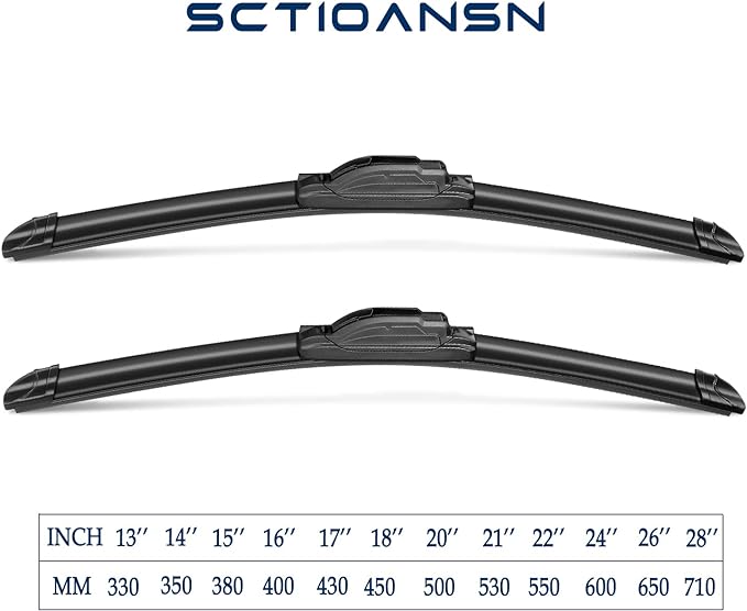 3Pcs Windshield Wiper Blades for Toyota RAV4 2013 2014 2015 2016 2017 2018 - Image 3
