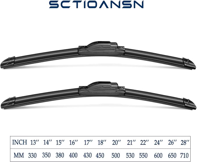 3 Wipers Set for Scion XD 2008-2011, Windshield Wiper Blades Original Equipment - Image 3