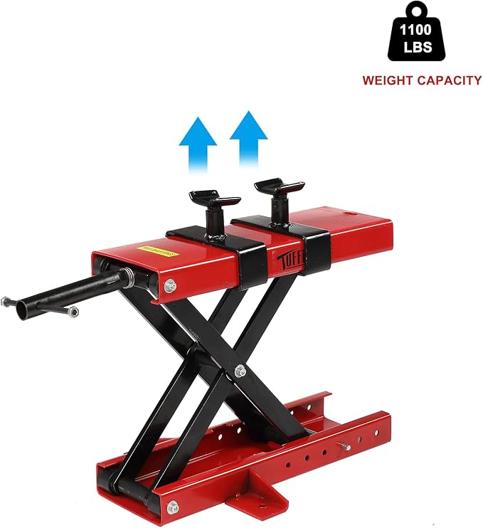 TUFFIOM 1100LBS Motorcycle Scissor Lift Jack, Height Adjustable - Image 3