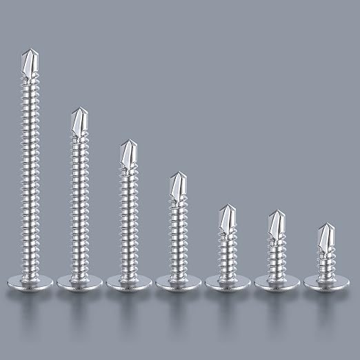 Wensilon #10×3/4”for Sheet Metal Self-Tapping Screws 410 Stainless Steel Truss - Image 3