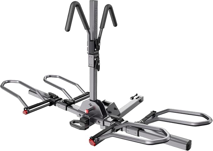 KYX 220 lb Hitch Mounted E-Bike Rack, 2-Bike Rack Platform Style by KYX