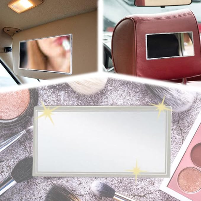Randconcept - Large Car Sun Visor Adhesive Vanity Mirror, Car Interrior - Image 3