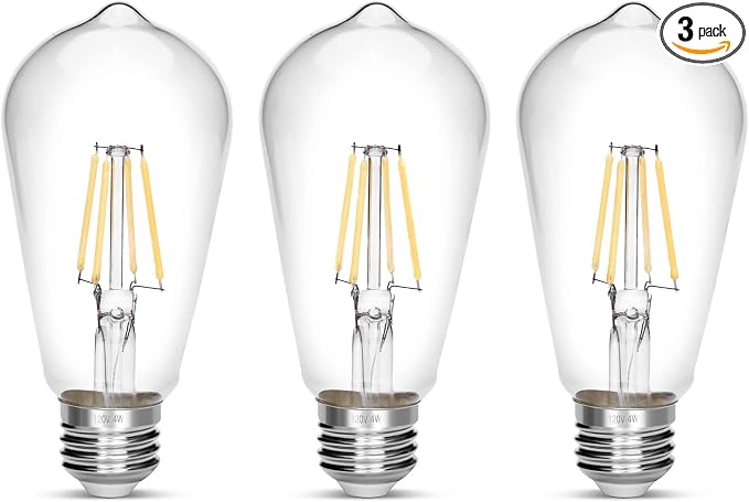 LED Edison Bulb 4W, Antique 40W Vintage Edison Bulb, E26 Light Bulb Non by NOTOC