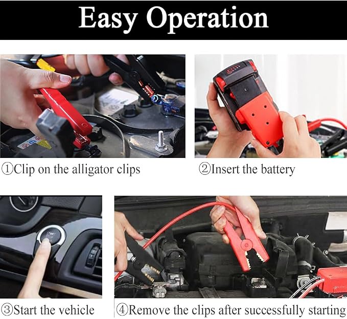 Jumper Cables alligator clips Compatible - Image 7