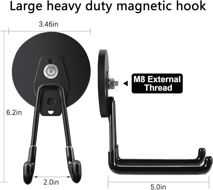 Large Strong Magnetic Hooks, Heavy Duty Magnet Hook, Heavy Duty Storage - Image 3