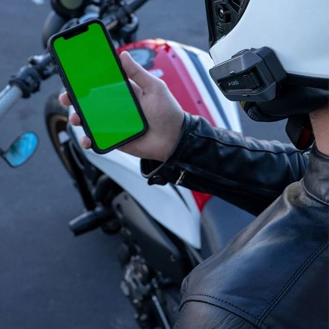 Cardo PACKTALK Edge Motorcycle Bluetooth Communication System Headset Intercom - Image 7