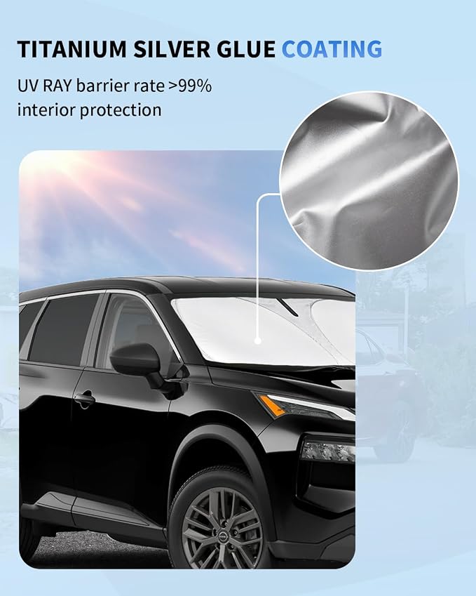 for Nissan Rogue Windshield Sun Shade Sunshade Custom Fit Rogue Accessories - Image 3