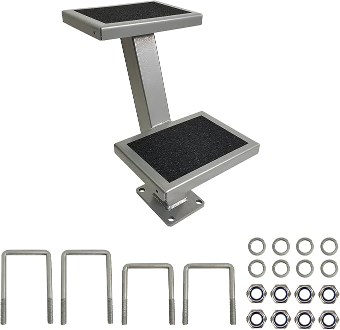 Universal 2 Double Steps Boat Trailer Ladder Boarding Step Fit by ZUVELLO