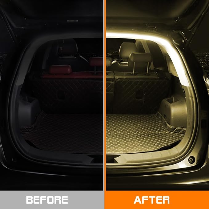 Car LED Strip Light For Trunk, 79Inch IP67 Silicone Waterproof Neon Light Strip - Image 2
