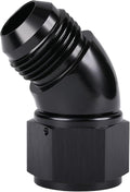 45 Degree 16AN Male to 16AN Female Swivel Full Flow Fitting Adapter Coupler by Podavelle