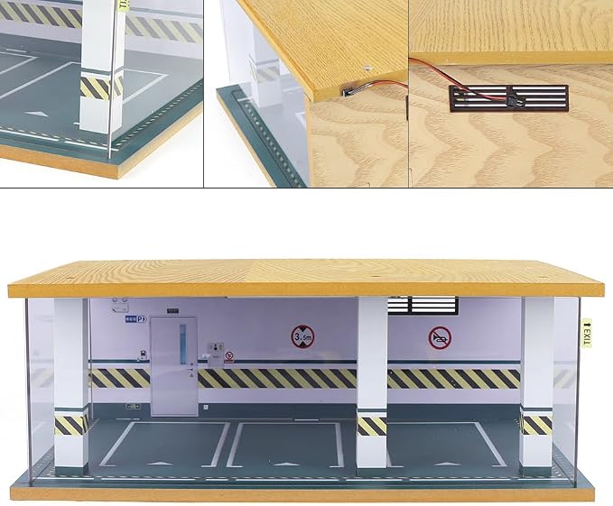 1/24 Parking Garage Model Car Garage Display Case - Image 8