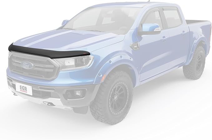 EGR 303555 SuperGuard Matte Black Acrylic Hood Shield Compatible by EGR