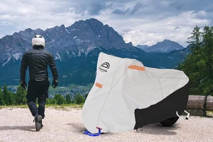 Coverado Motorcycle Cover Waterproof, All Weather Protection Outdoor Full - Image 5