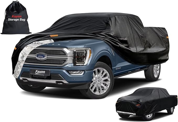 Kayme Truck Cover Custom Fit Ford F-150 Regular Short Bed. Full Exterior Heavy by kayme