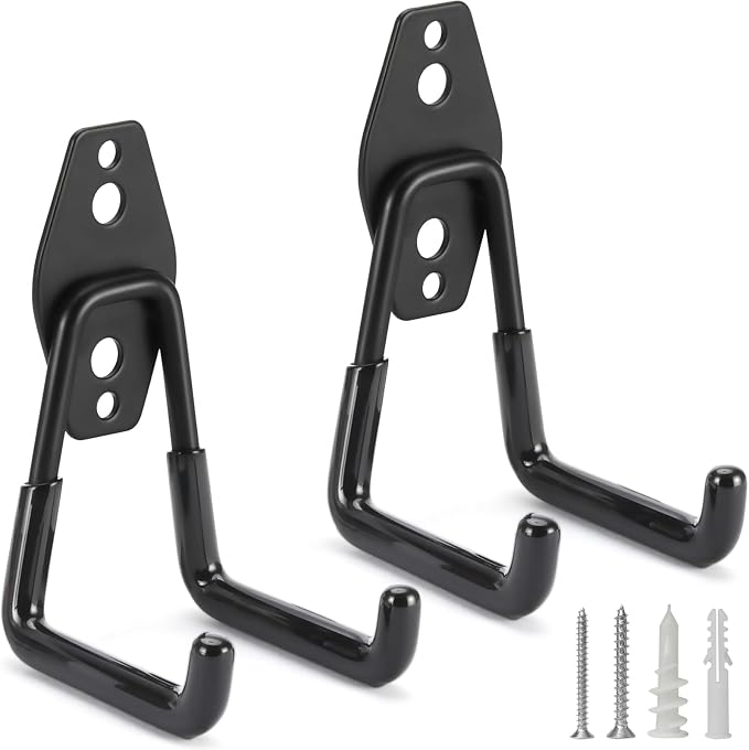 2 Pack Heavy Duty Garage Hooks Storage Organizer Wall Mount Power and Garden by LUPYJI