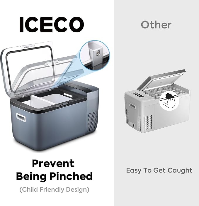 ICECO GO20 Dual Zone 12V Refrigerator, Portable Fridge Freezer - Image 6