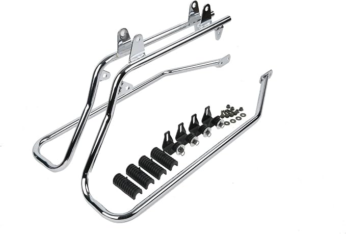XFMT 5" Vivid Black Stretched Extended Hard Saddlebags W/Chrome Conversion - Image 6