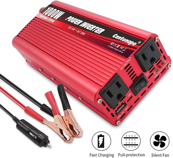 1000W/2000W DC 12V to 110V/120V AC Power Inverter Converter - Image 6