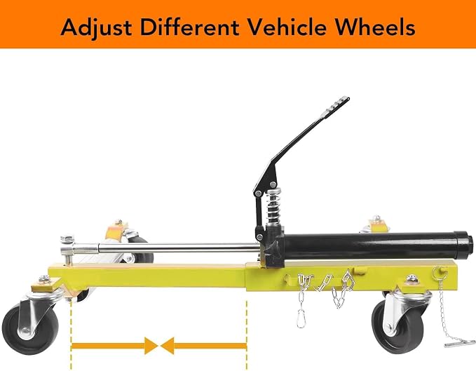 2 Pcs Car Wheel Dolly with Hydraulic Tire Jack, 1500LBS Capacity Trailer Dolly - Image 5
