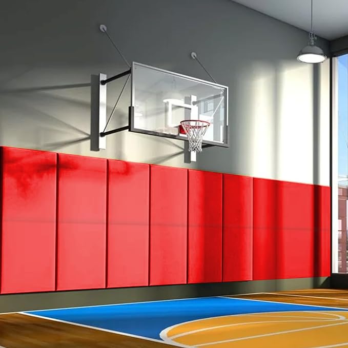 PROGOAL 60"/72" High Gym Wall Padding 2"/4" Thick Foam Basketball Court Wall by PROGOAL