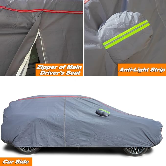 AUQDD 6-Layers PEVA New Material Truck Full Padded Car Cover Waterproof All - Image 3