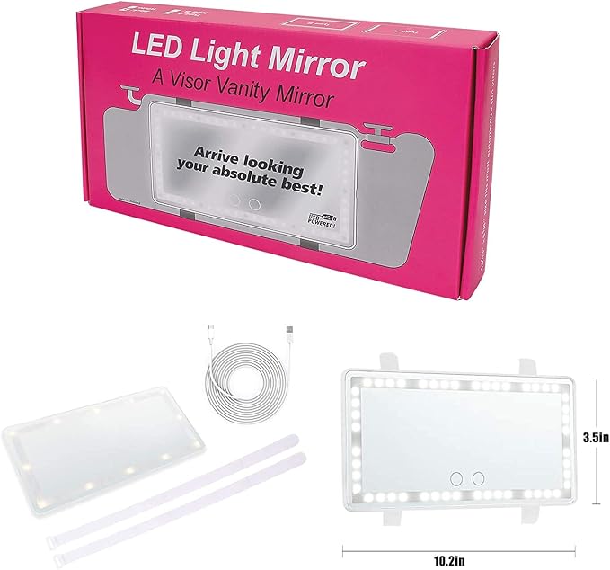 Car Sun Visor Vanity Mirror, Makeup Mirror - Image 7
