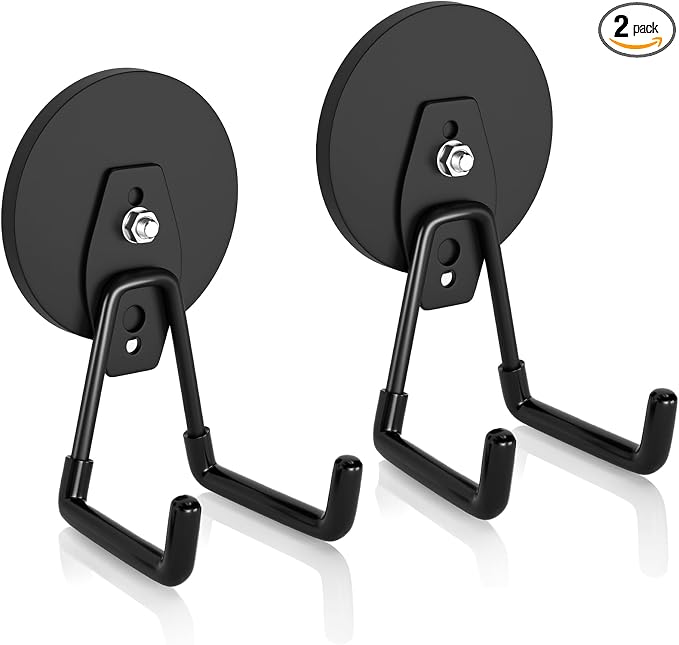 ENUODA Strong Magnetic Hooks Heavy Duty 2 Pack Garage Hooks Heavy Duty Magnet by ENUODA