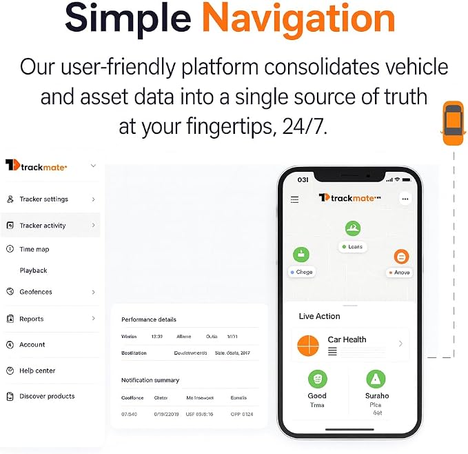 Kirbi OBD Tracker, GPS Tracker for Vehicles Real-Time Tracking, Worldwide - Image 4