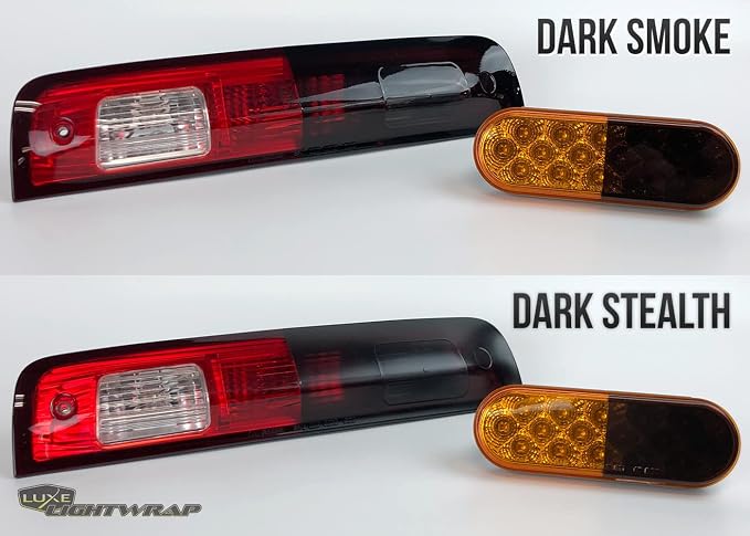 Luxe LightWrap Dark Smoke Universal Headlight Tint Light Tail Kit - Image 9