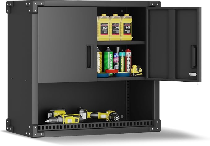 Garage Wall Cabinet, Metal Wall Cabinet by VIYET