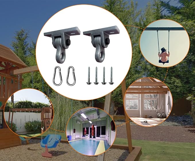 Heavy Duty Green Swing Hangers Screws Bolts Included Over 5000 lb Capacity - Image 3