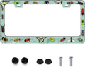 Personalized License Plate Frame Butterfly Moth Beetle Stainless Steel by Invincibleframe