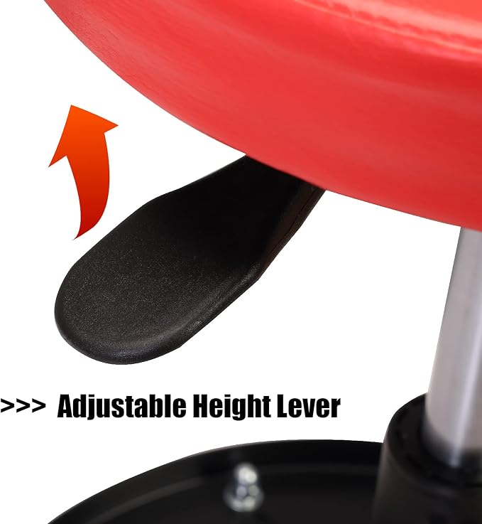 BIG RED ATRHL6201R Torin Heavy Duty Rolling Pneumatic Creeper Garage/Shop Seat: - Image 8