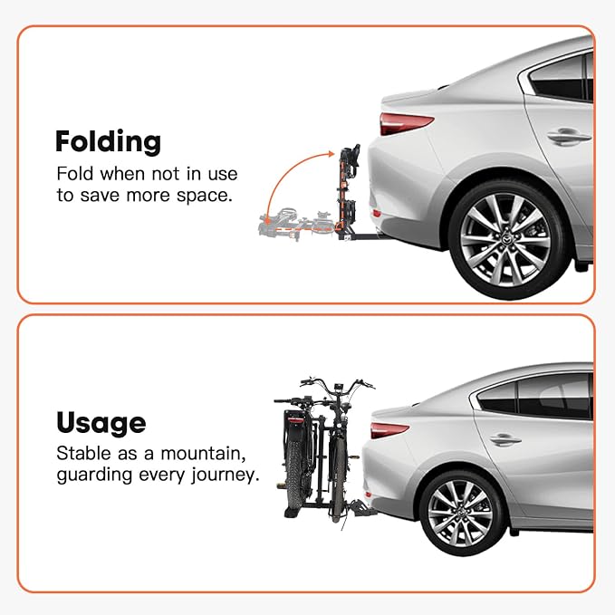 CyberRack E2 Ebike Rack, 200 lbs Capacity Foldable Bike Racks - Image 6