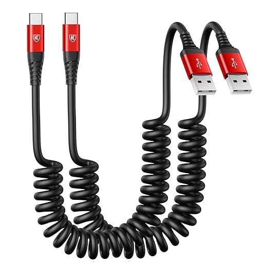 USB to USB C Cable Fast Charging 3ft, Android Auto USB Type C Charger Cord by KIYODA