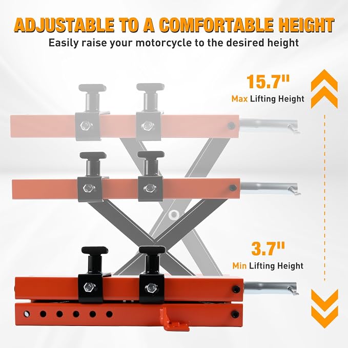 Nilight Motorcycle Lift 1100 LBS ATV Scissor Jacks - Image 2