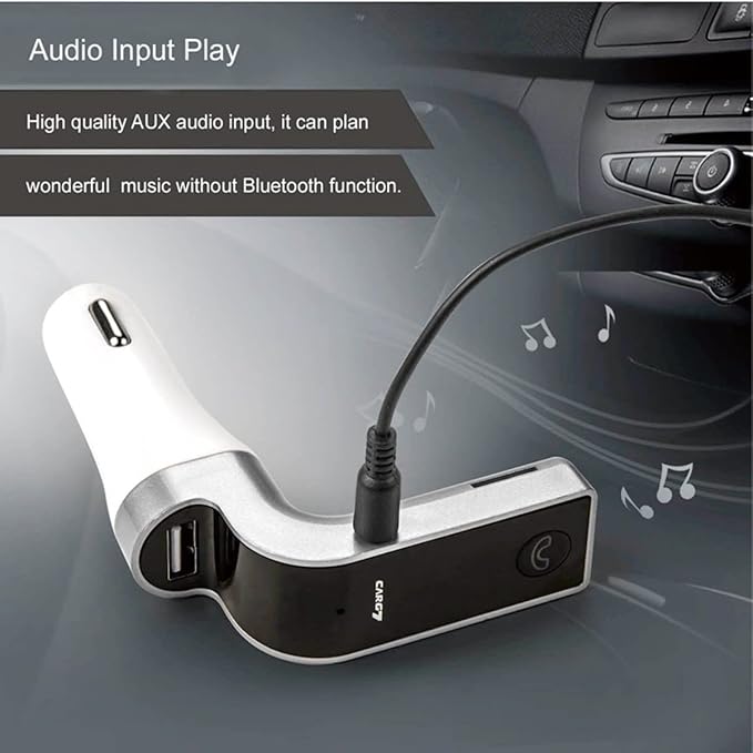 Bluetooth FM Transmitter for car, TIANSHILI Handsfree Bluetooth Receiver Car Kit - Image 4