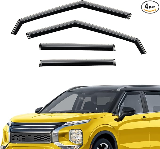 Extra Durable Window Deflectors in-Channel Window Visors Rain Guards Fit by AEROGUYSCustomfitrainguard